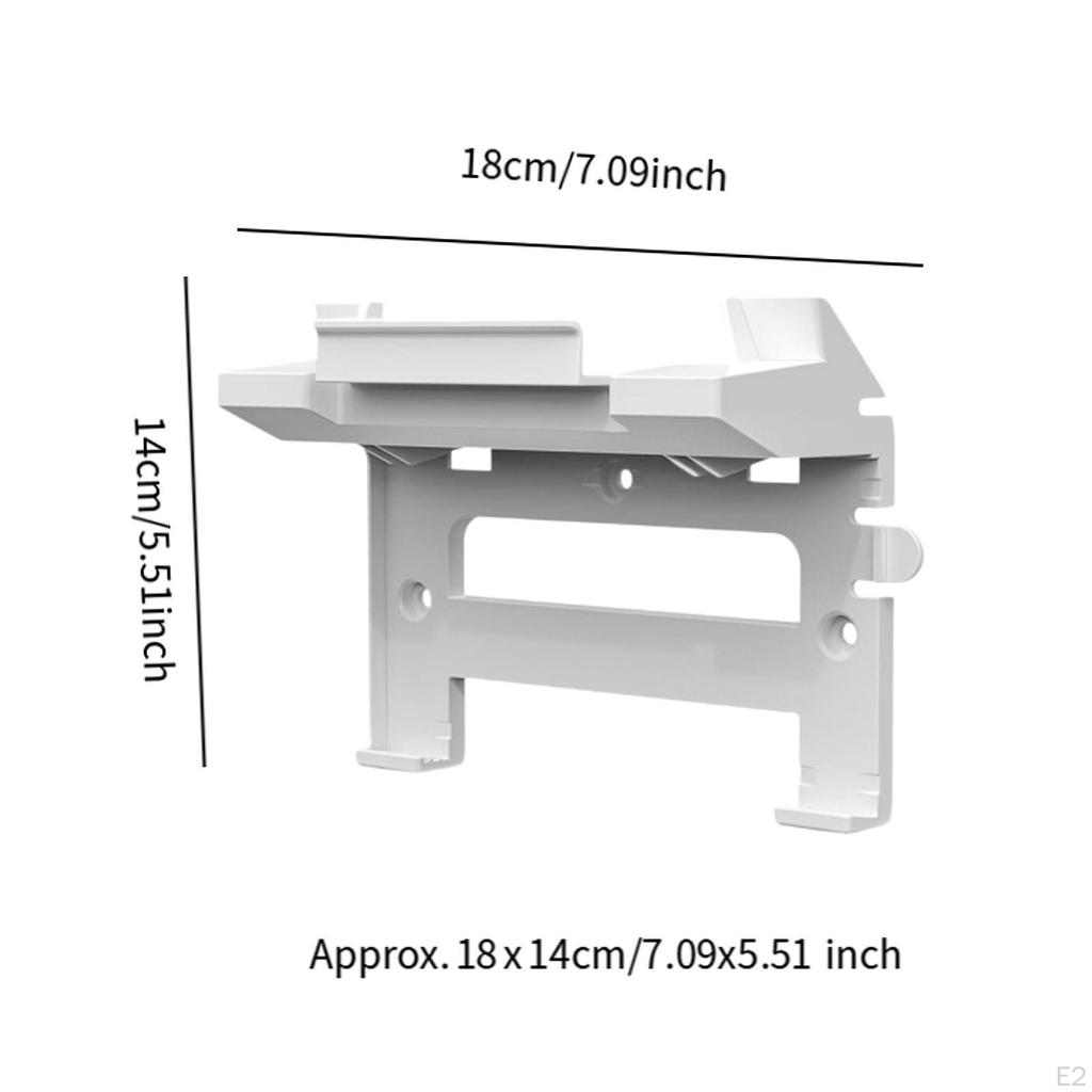 Router Shelf Wall Rack Sturdy with Screws Parts Hollow Design Mount Floating for TV
