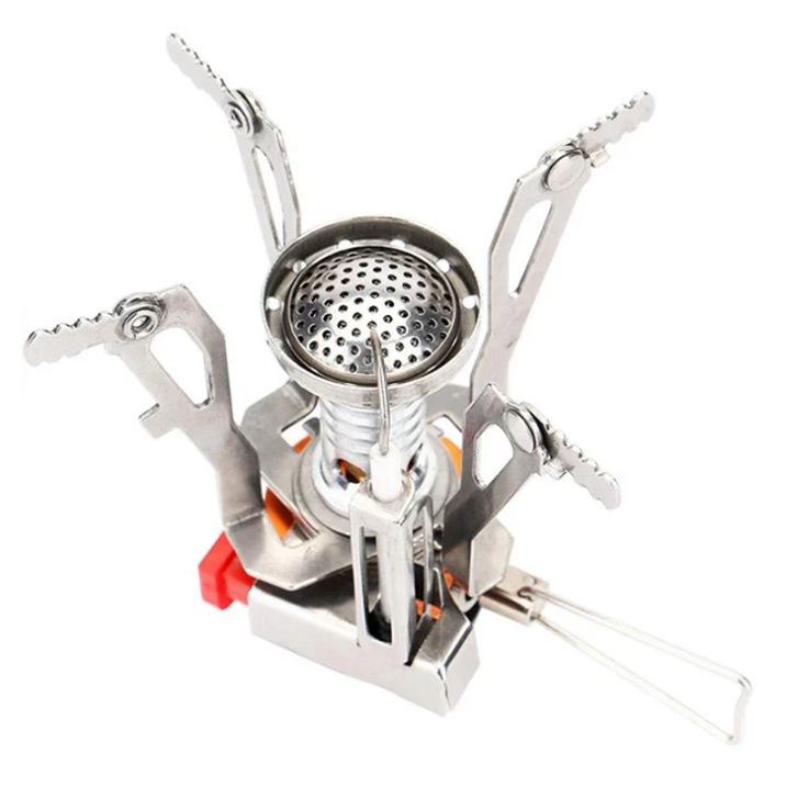 Portable Camping Stove with Electronic Ignition for Outdoor Cooking