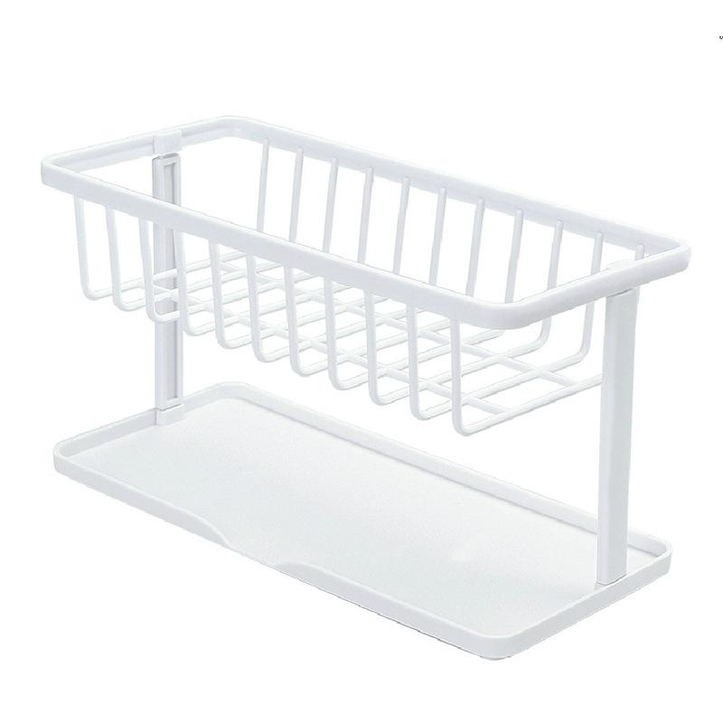 

Household Kitchen Countertop Cleaning and Storage Rack, Multifunctional Sponge Drain Shelf for Faucets and Sinks