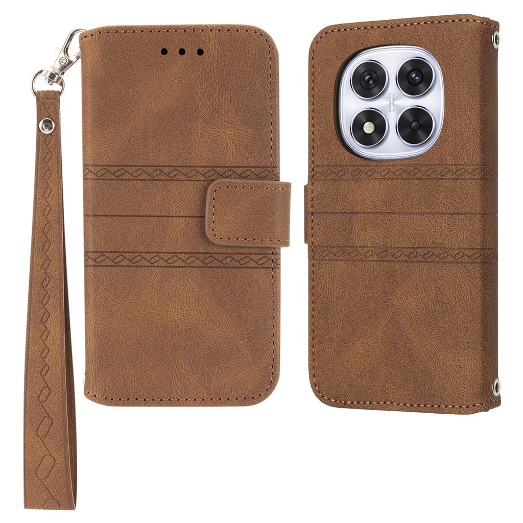 For Xiaomi Redmi Note 14 Pro 4G Case Wallet Skin-Touch Leather Imprinted Phone Cover