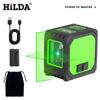 Nivelator Laser Mini de Înaltă Precizie cu 5 Linii, Lumină Puternică și Nivelă cu Apă cu 2 Linii
