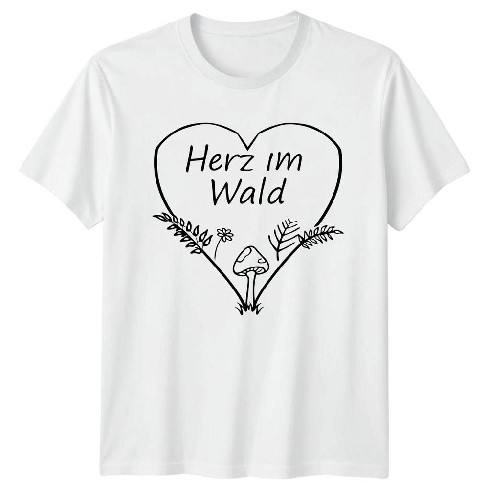 Herz Im Wald TShirt Woodland Nature Birthday Gift For Him And Her S