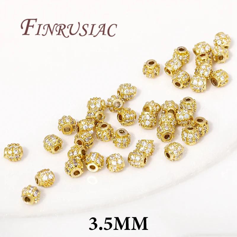 18K Gold Plated Metal Bead Separators For Bracelets,Weave Pattern Beads,Spacer Beads For Jewelry Making DIY Accessories