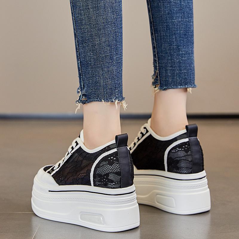 Inner Height Increase New Spring and Autumn Platform Ins Sports and Leisure Shoes A