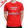 Unisex Eurovision Song Contest 2026 Printed Tee Vienna Austria Host City Music Fan Casual Streetwear Top