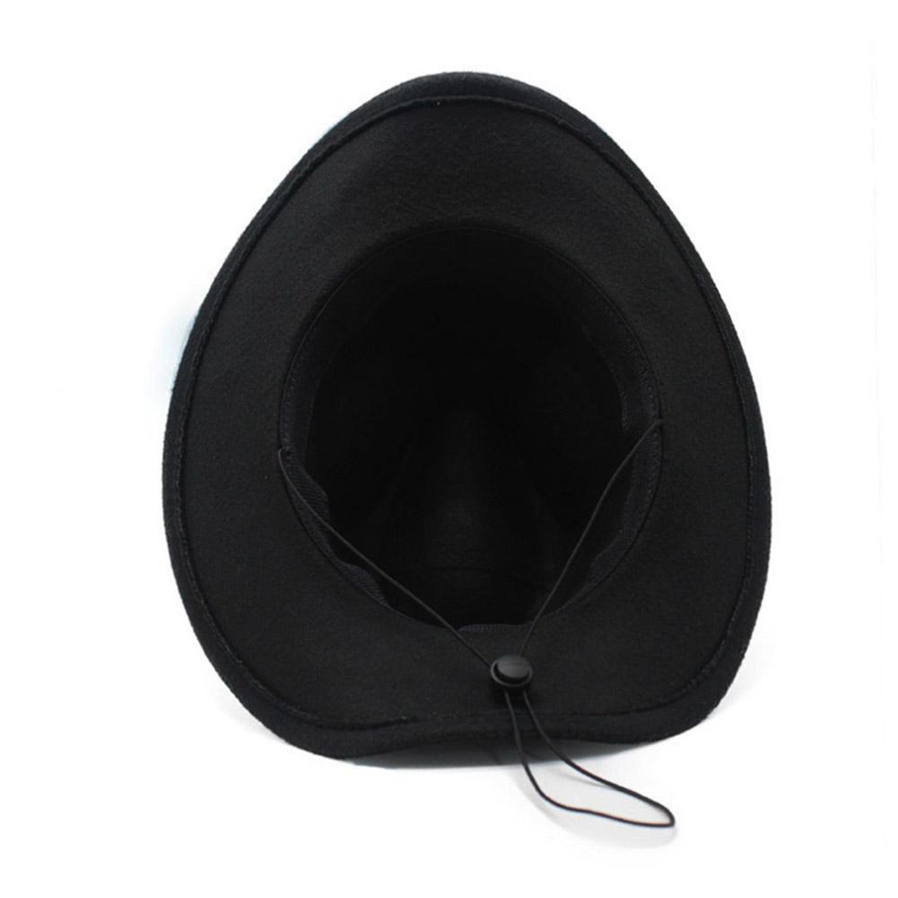 Western Style Cowboy Hat For Women Fashionable Trendy Cowboy Summer Hat Protection Formal Brimm R4X8