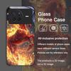 Stylish Chinese-Style Red Horse Print Tempered Glass Phone Case for OPPO Reno 13F 12 11 10 Pro Plus Find X8 X5 X3 PRO Lite Cover