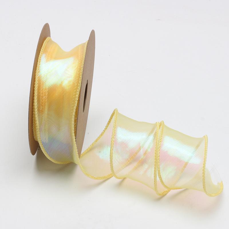 Irisierendes Fischschwanz-Seidengarnband für Geschenk und Bouquet DIY