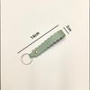 Leather Wave Edge Key Ring Holder 1Pcs Wavy Scalloped Design Soft Keychain Stylish Bag Pendant for Travel Outdoor Use