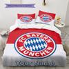 FC Bayern Munchen Custom Name Pattern Bedding,Quilt Set Quilt Cover Pillowcase Home Birthday Gift(1 * duvet cover + 2 * pillowcase, without core)