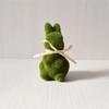 Artificial Moss Rabbit Sculpture With Plush Texture Ideal For Bookshelf Centerpieces Or Gift Decorative Ornament