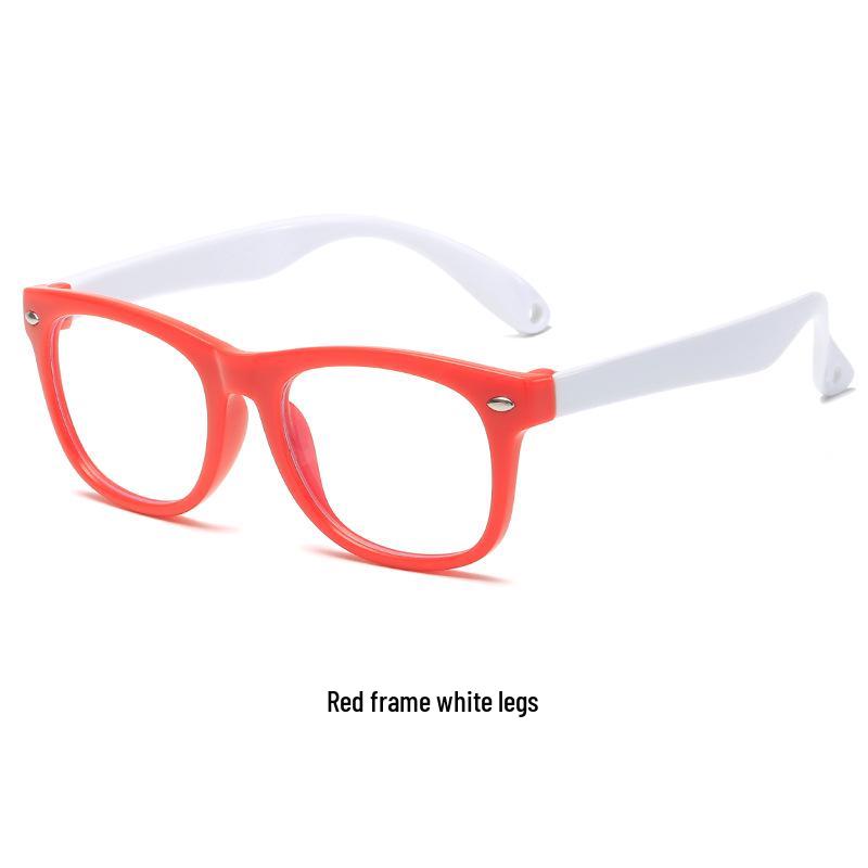 Kids' Anti-Blue Light Silicone Glasses for Online Classes – Fits Prescription Lenses, Model 8801.