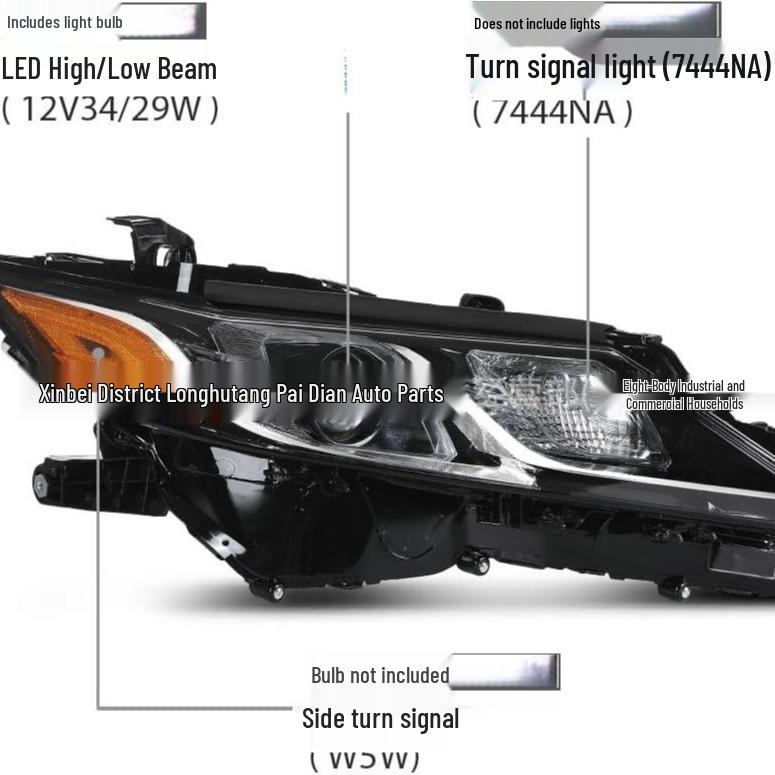 Toyota Camry LE/SE 2018 Headlight Assembly (81110-06C40, 81150-06C40)