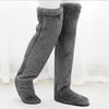Cold Legs Teddy Bear High and Long Leg Floor Socks Warm Feet Thick Goose Down Leg Warmers Knee Pads Sock Covers