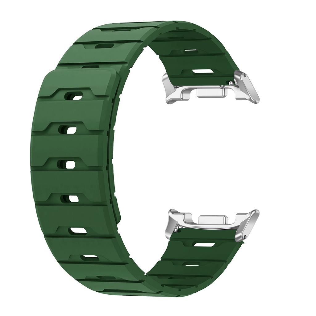 Magnetiskt Band För Samsung Galaxy Watch 8/8classic Ultra 2025/7 47mm Tvåfärgat Silikonband För Galaxy Justerbart Sportarmband