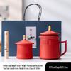 Forbidden City Ceramic Tea Mug with Infuser & Tea Caddy Set