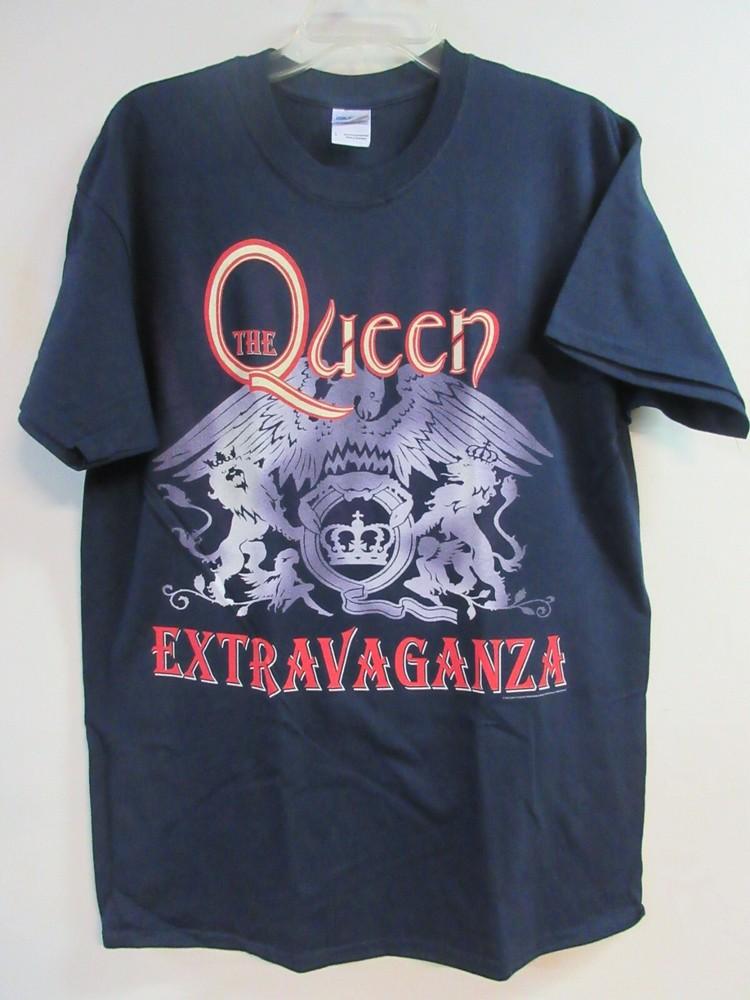 ОФИЦИАЛЬНЫЙ МЕРЧ QUEEN ЭКСТРАВАГАНЦА 2012 КОНЦЕРТ ГРУППЫ МУЗЫКА БОЛЬШАЯ Унисекс Футболка S
