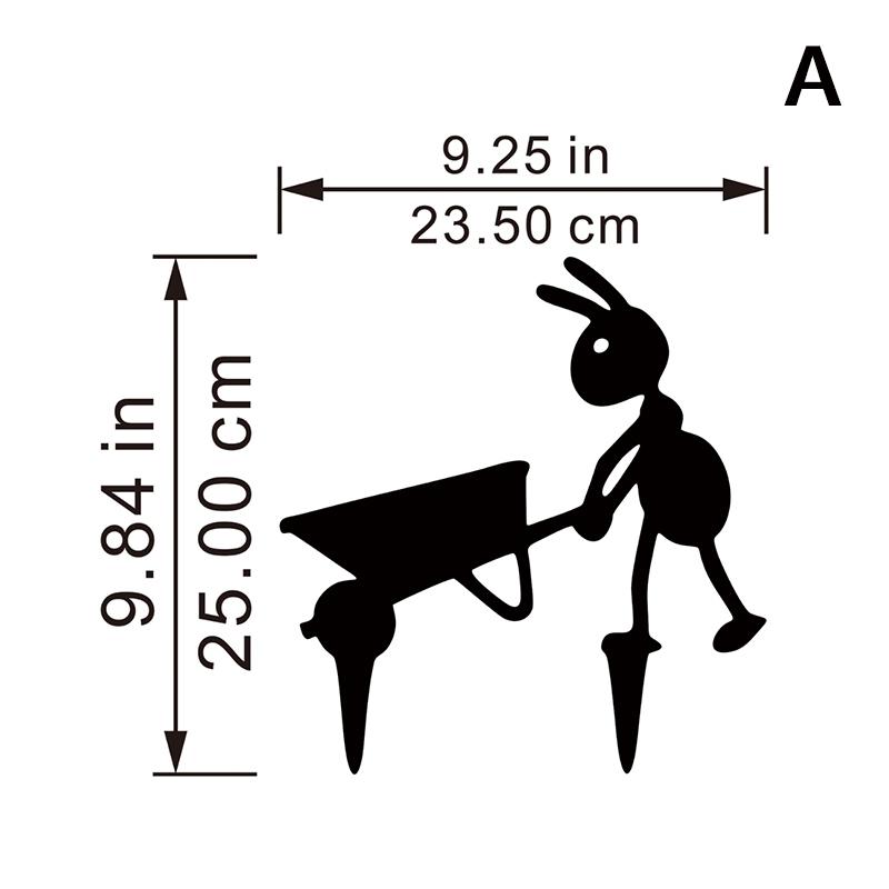 

1 шт. Металлические черные муравьи, садовые колышки, украшение, милые муравьи, садовые декоративные уличные статуэтки для любителей муравьев, двор, сад