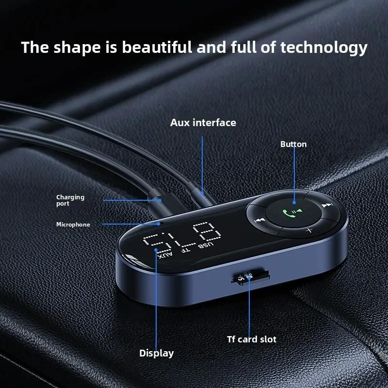 Car Hands-free Music Receiver TF Card LED Display Bluetooth For 5.3 FM Transmitter Car FM Receiver Car Bluetooth Audio Receiver