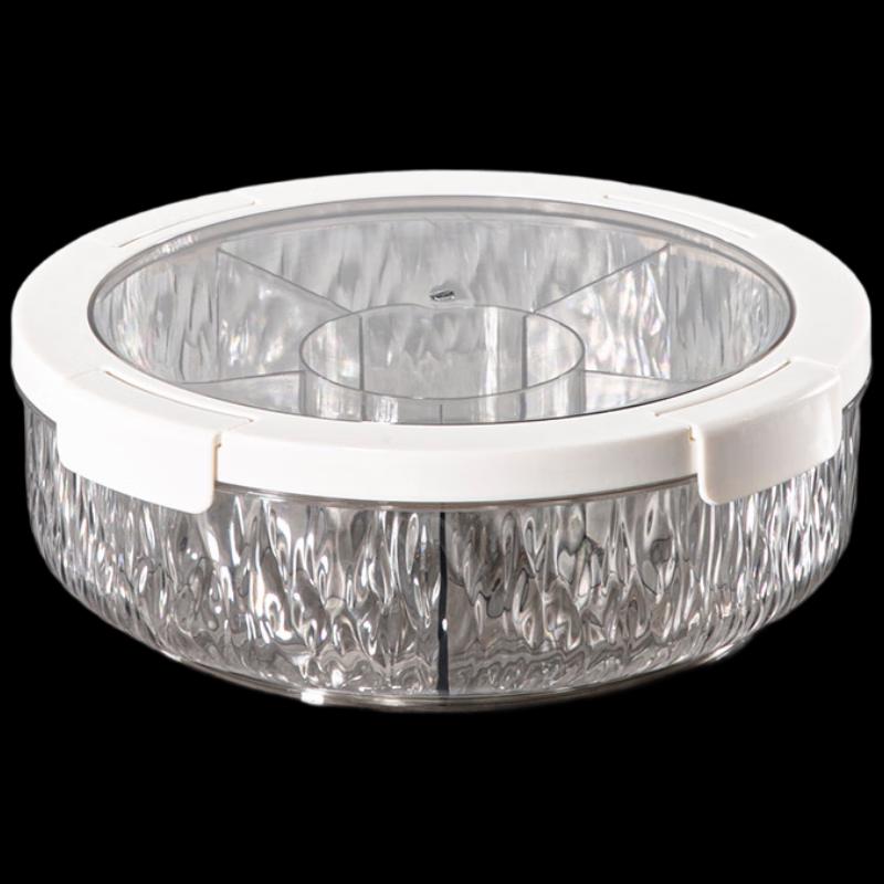 Rotating Transparent Candy and Dried Fruit Storage Box