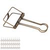 30Pcs Wire Binder Clips 2 Inch Hollow Out Strong Clamping Multi Purpose Small Binder Clips for Notes Tickets Papers