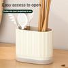 Household Kitchen Chopstick Holder Spoon Storage Box Drain Rack Wall Mounted Non Perforated Countertop Tableware Chopstick Cage