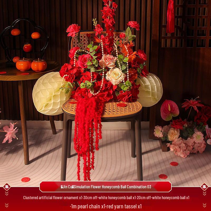 Wedding Floral Decorations: Bedside, Dining, and Desktop Arrangements for Festive Occasions and Engagements.
