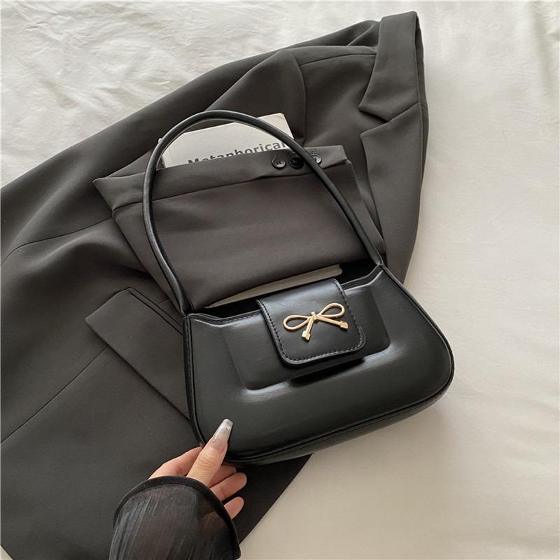New Simple Fashion Casual Small Square Bag Women's Simple Fashion Baguette Bag Trendy Fashion Shoulder Armpit Bag