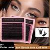 Volume Wispy Lash Clusters Fluffy D Curl 8 to 16mm Mink Eyelash Extensions for Party and Daily Wear
