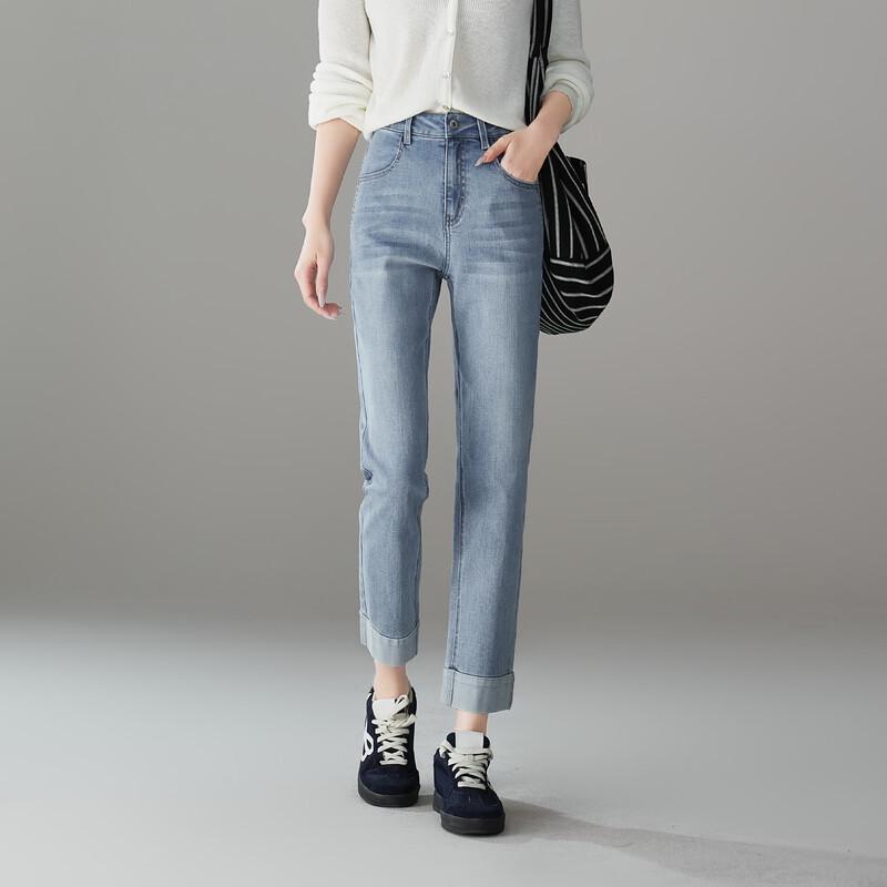 SOFSIL Women's High-Waist Cropped Jeans