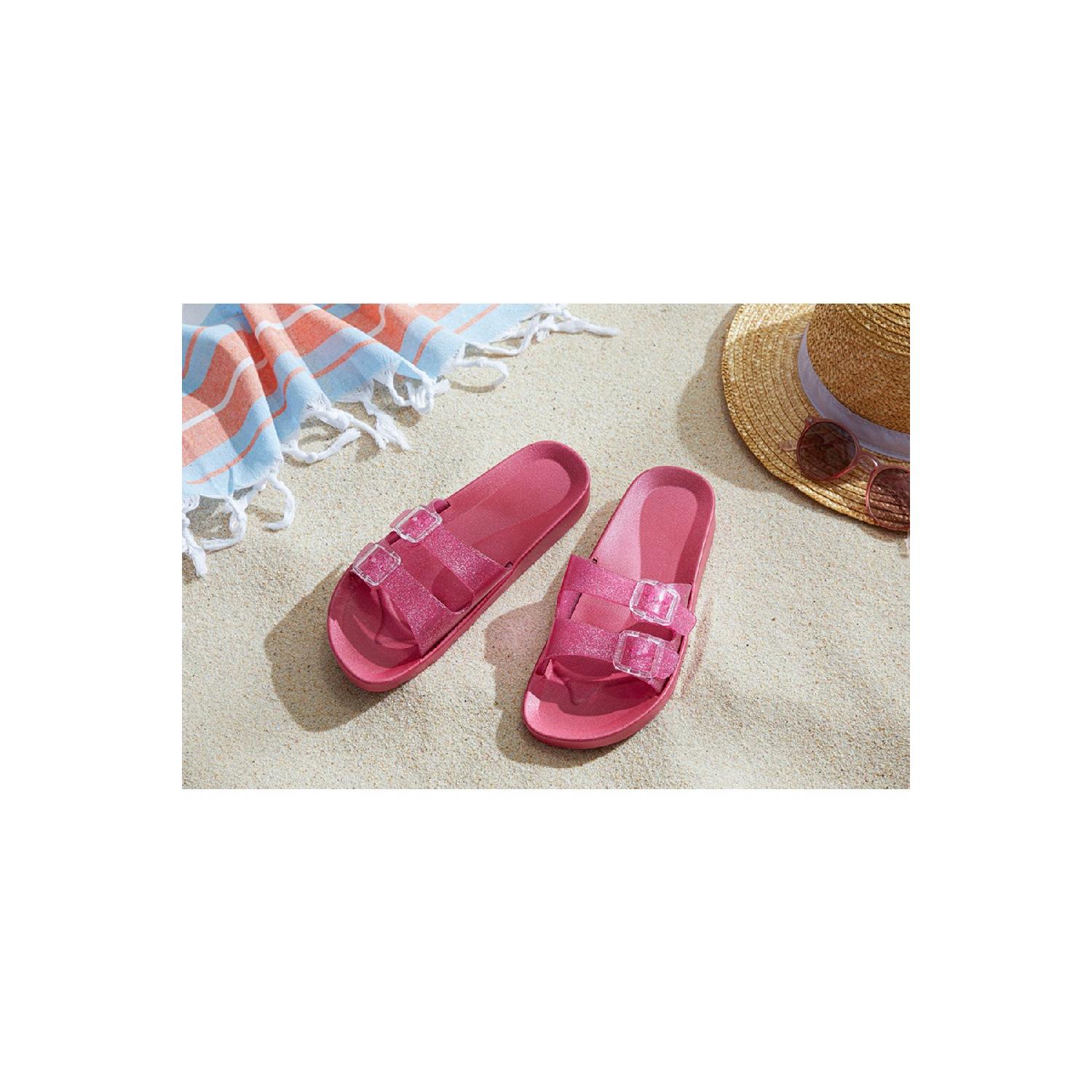 

Яскраві вуличні жіночі тапочки з ПВХ 36 фуксія