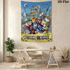 Name Custom Mega Man Anime Wall Tapestry Aesthetic Wall Hanging Printed Fabric Blanket Decorative Tapestries for Bedroom Living Room Home Decor