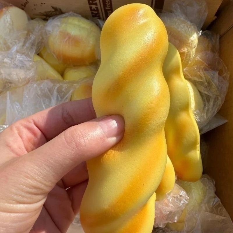 Jucării Senzoriale Fidgets cu Aluat Umed Moale Răsucit Jucărie Squishy Simulare de Pâine de Strâns pentru Copii și Adulți Exercițiu pentru Mână Cadouri de Strâns