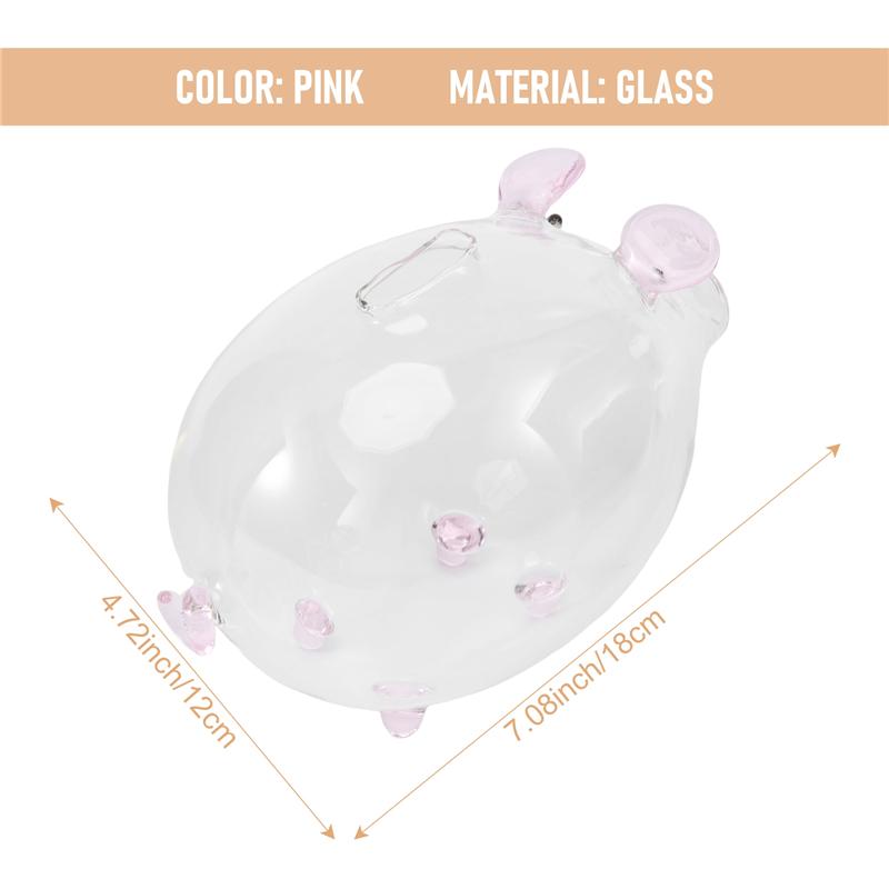 AD23-Schwein Sparschwein Spardosen Münzspardose Niedlich Transparentes Glas Souvenir Geburtstagsgeschenk Für Kinder