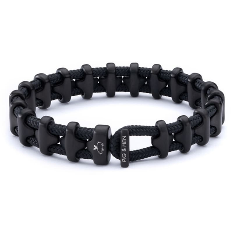 PIG & HEN Bold Bob Armband - Schwarz x Schwarz