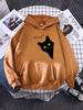 Hoody Big Black Cat Personality Print Hoodie Womens Streetwear Warm Hoodies For Girls Fashion Winter Women Sweatshirt And Hoodie