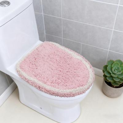 Yousheng Toaletní podložka Bezpečnostní Elastická Snadná instalace Jasná barva Toaletní potah Hotelová Koupelnová Dekorace Elastický střih Toaletní doplněk