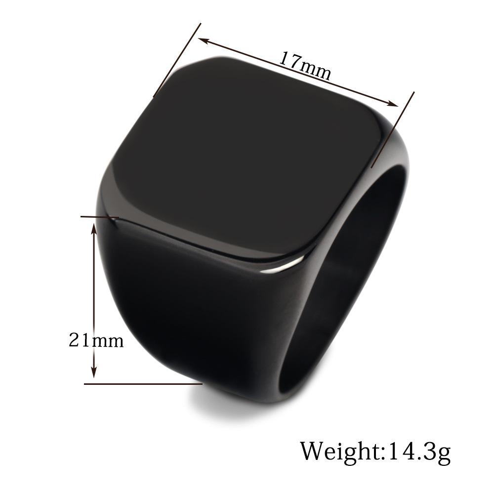 Lion Head Stainless Steel Ring: European & American Fashion, 18MM, Customizable Laser Engraving