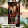 Ayliva Beach Towel, Personalized Custom Name Text, Quick Dry Large Absorbent Towel For Beach Pool