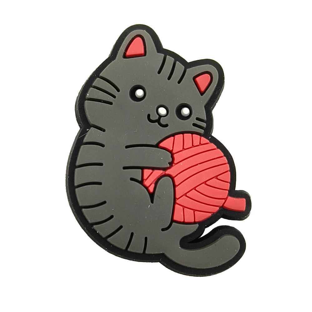 Cute Cartoon Cat Shoe Charms: Soft DIY Accessories for Garden Shoes