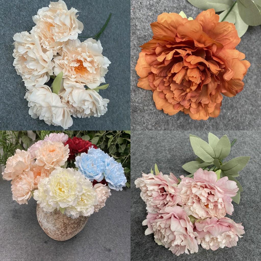 Pionblomma Bröllopsbåge Dekor Med Silkesblommor För Romantiska Firanden