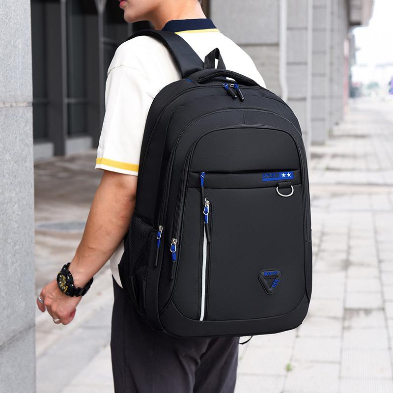 Capacity Backpacks Men's Waterproof School Backpack Business Casual Pockets Travel Bag