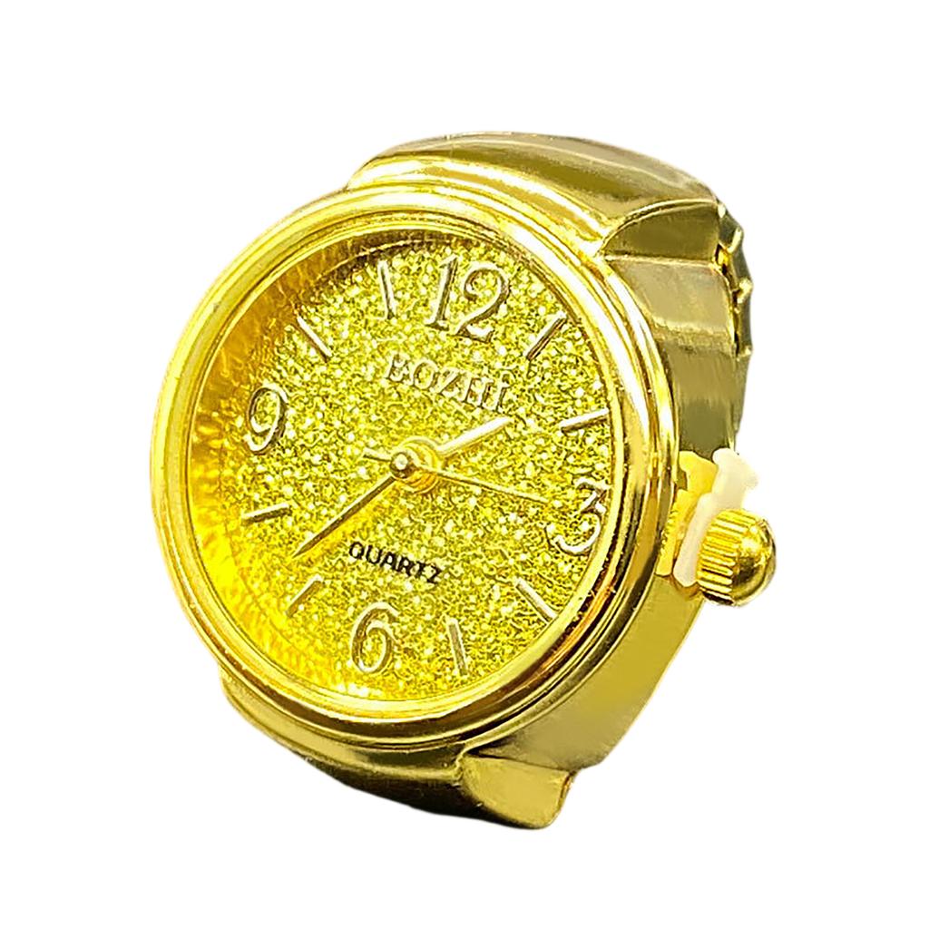 Ring Watch Fashion Square Ring Shape Watch Personality Creative Retro Style Ring Electronic Watch
