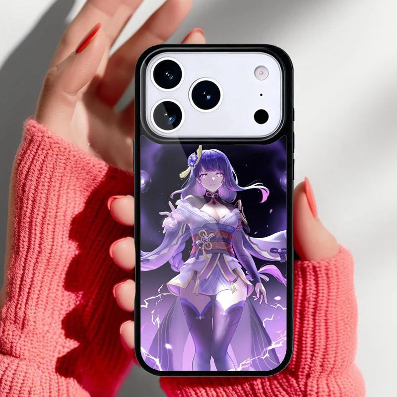 Genshin Impact RAIDENSHOGUN Phone Case for iPhone 17 16 15 14 13 Pro Max Back Cover for 12 11 Pro Coque