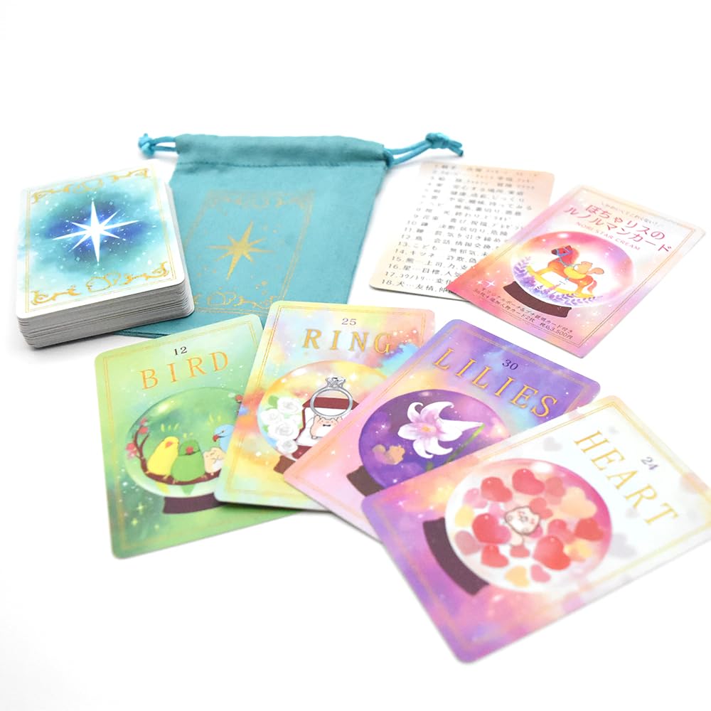 Chubby Squirrel Lenormand Cards NORI STARCREAM 38 Cards with Keyword List [Authentic]