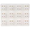 12 Pairs Medical Earrings Piercing Tool Ear Stud Surgical Steel Earrings Jewelry