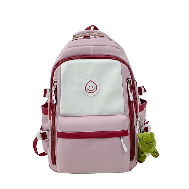 Schoolbag schoolbag female ins wind Korean version of high school junior high school students large capacity backpack simple middle school students