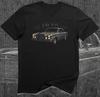 1970er Jahre Deutscher Klassischer Luxus-Coupé Oldtimer Skizzenkunst T-Shirt