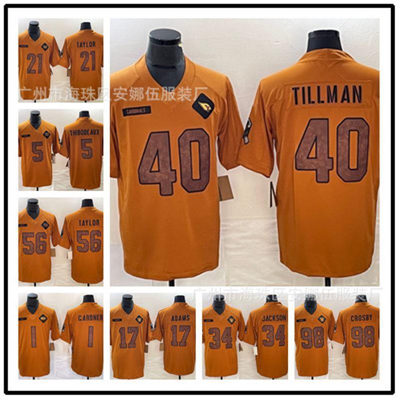 Klassisches American Football Trikot Tribute Edition 32 NFL Teams Retro Stil Baumwollmischung Sportshirt Herren