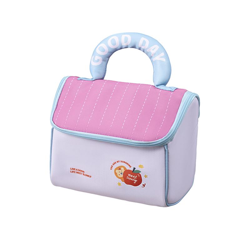 

Cartoon Pattern Cute Hut Handbag Girls Large Capacity Cosmetic Organizer Portable Handheld Travel Toiletry Bag синий